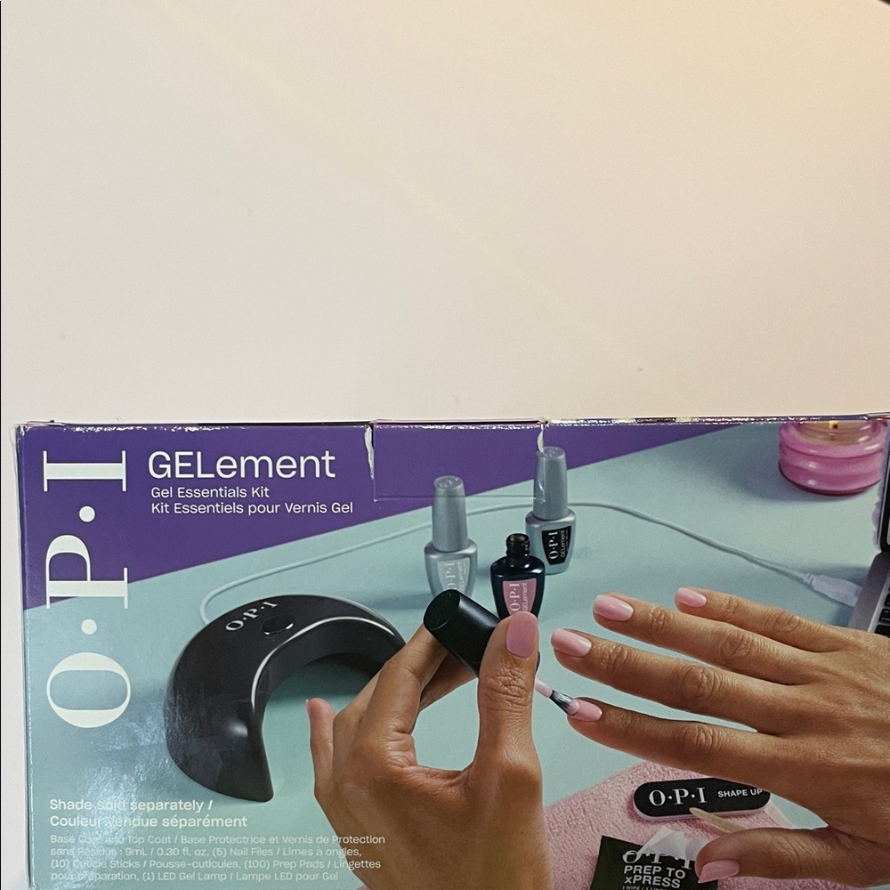 OPI GELElement Gel Kit with Red and Black Polish included. Unopened.